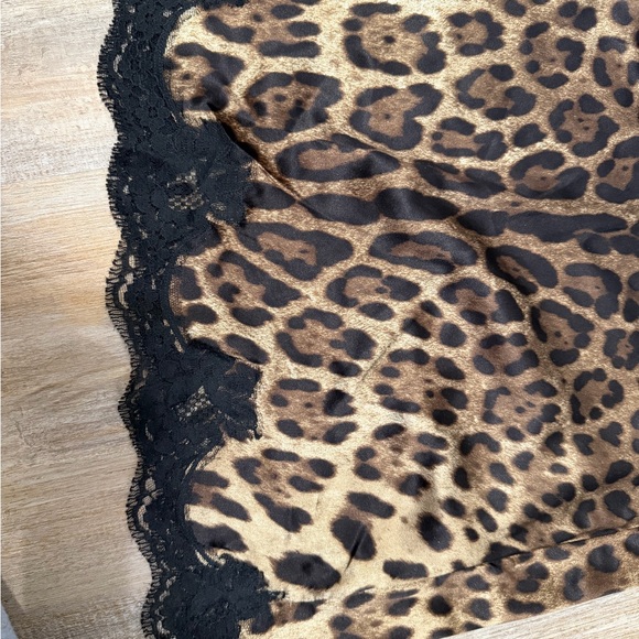 Dolce&Gabbana Leopard print stretch satin & lace slip dress - Picture 7 of 10